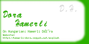 dora hamerli business card